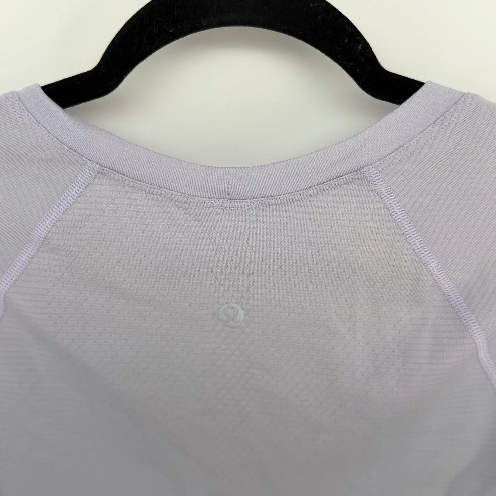 Lululemon Swiftly Tech Long Sleeve Top 8 Lavender Lux Seamless Thumbholes